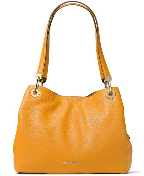 michael kors gold chain raven pebble leather purse|MICHAEL Michael Kors Raven Pebble Leather Tote .